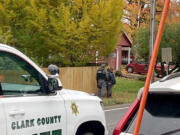 The Clark County Sheriff's Office on Tuesday served a search warrant at Patricia Jimerfield's Hazel Dell home, where she was found dead Oct. 8.