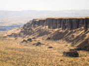 Columbia River Basin basalt cliffs in Washington.