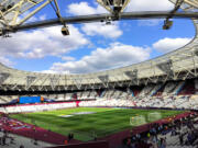 The West Ham United football club beat Ipswich City 4-1 at London Stadium, which was built for the 2012 Olympics.