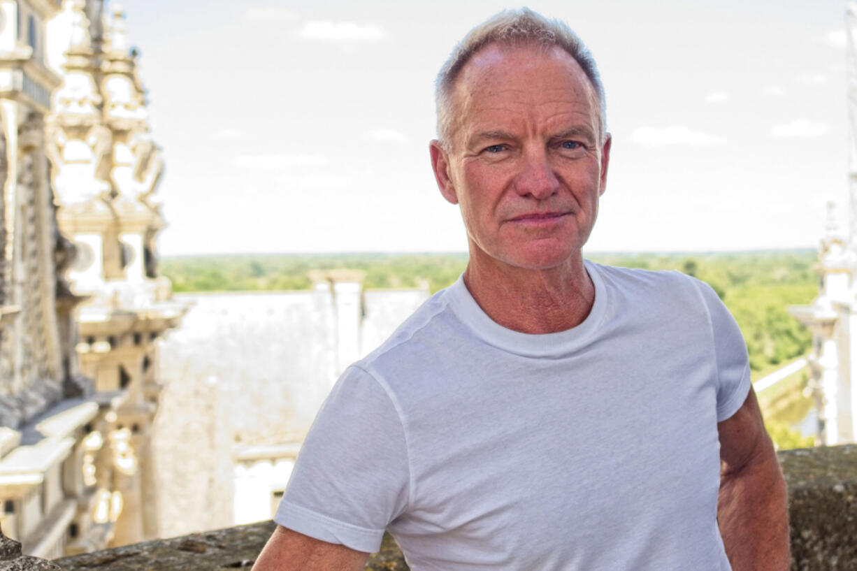 English musician and singer-songwriter Gordon Sumner, known by his stage name Sting, poses prior to his live show at the Chambord Castle, central France on June 28, 2022.