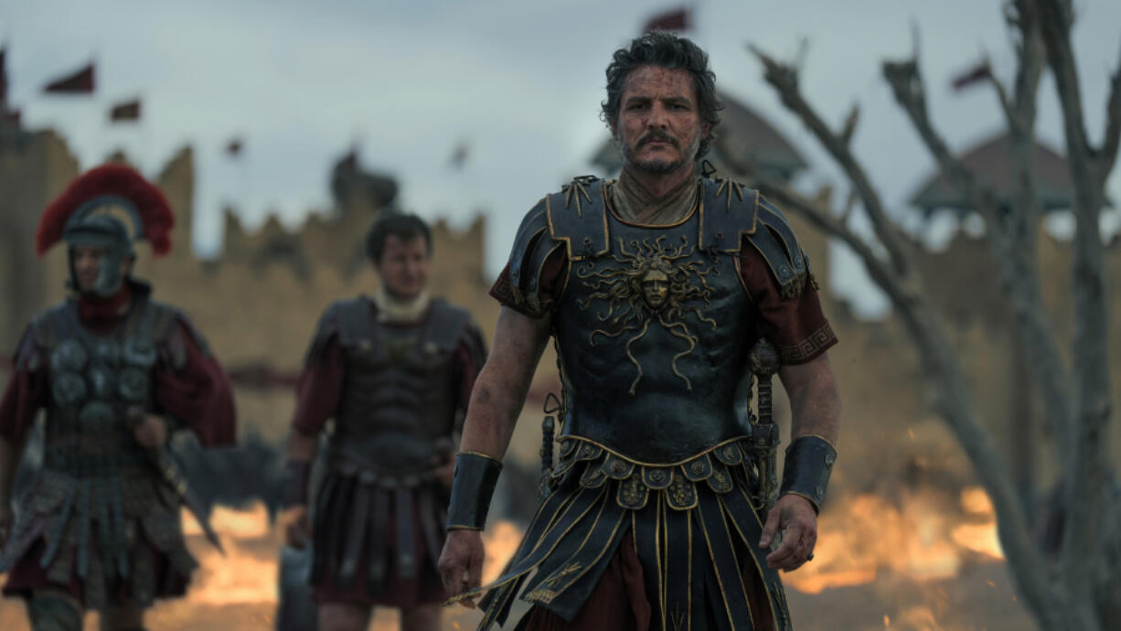 Pedro Pascal as Marcus Acacius in &ldquo;Gladiator II.&rdquo; (Aidan Monaghan/Paramount Pictures)