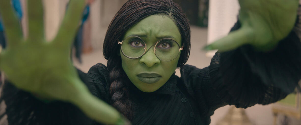 Cynthia Erivo as Elphaba in &ldquo;Wicked.&rdquo; (Universal Pictures)