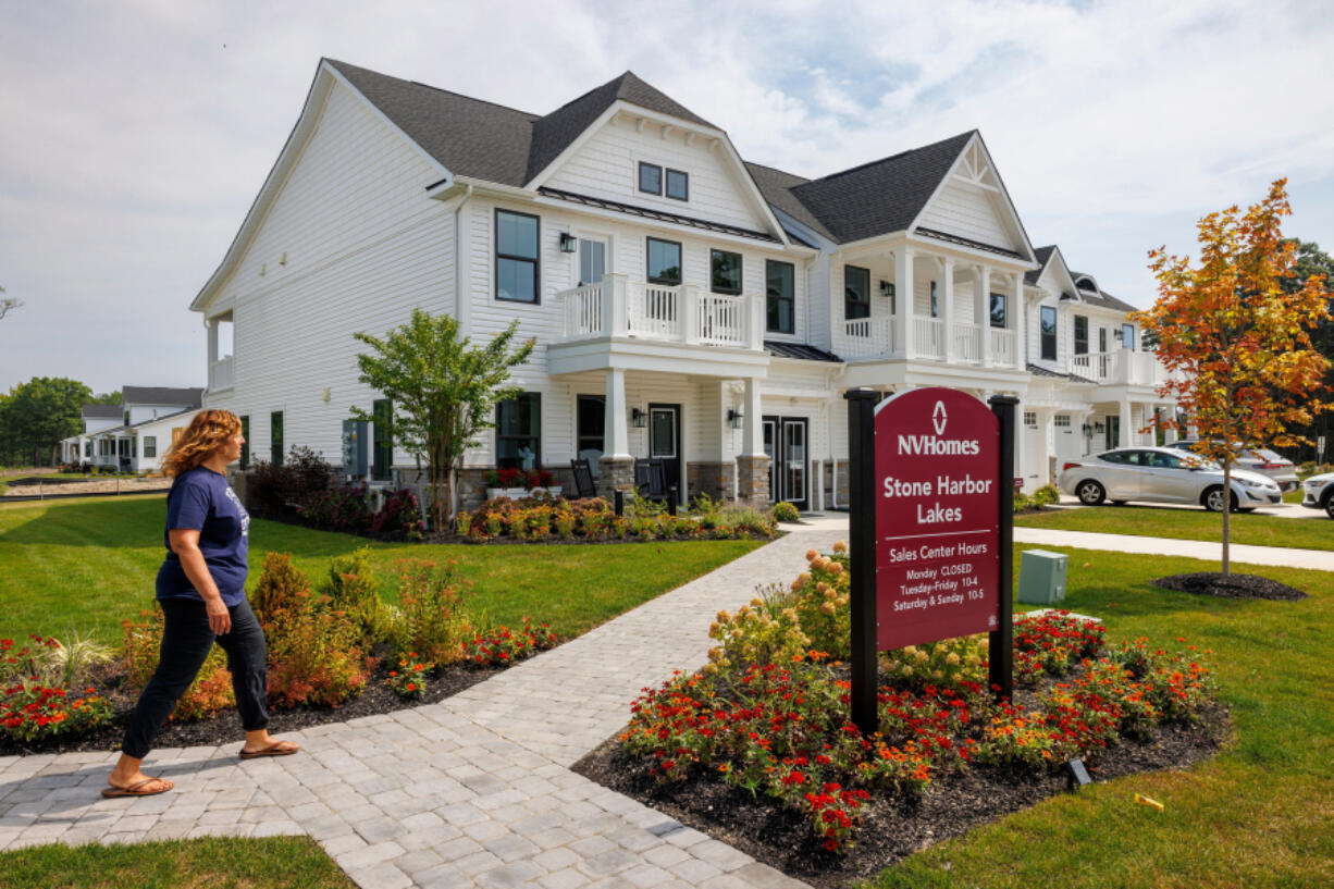 Jennifer McGraw new homeowner in the housing development at Stone Harbor Lakes, Cape May Court House, New Jersey, on Aug. 2, 2024. (Alejandro A.