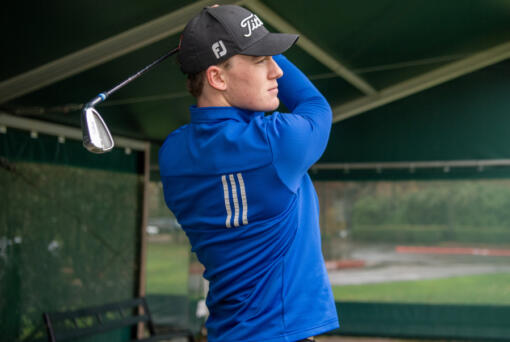 Mountain View&acute;s Grady Millar takes a few swings Tuesday, Nov. 19, 2024, at Royal Oaks Country Club. Millar is The Columbian&acute;s All-Region Golfer of the Year.