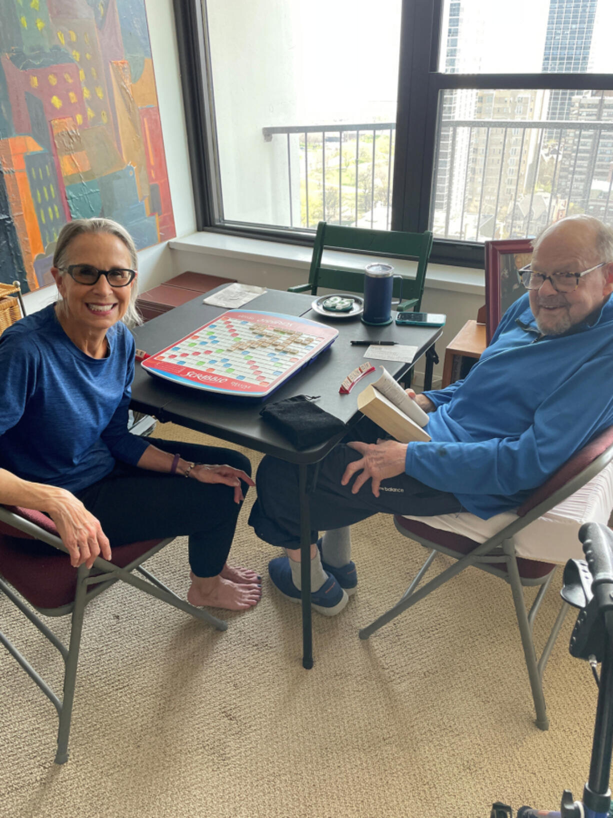 Gardner Stern, right, lives alone in a Chicago condominium complex. He never planned for his care needs in older age. He just figured things would work out, one way or another. Joy Loverde, left, an elder-care specialist, lives in the same building and is Stern&rsquo;s &ldquo;tell it like it is&rdquo; friend. Loverde helped Stern decide to give up driving and persuaded him to have a walk-in shower with a bench installed in his bathroom.