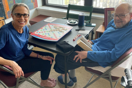 Gardner Stern, right, lives alone in a Chicago condominium complex. He never planned for his care needs in older age. He just figured things would work out, one way or another. Joy Loverde, left, an elder-care specialist, lives in the same building and is Stern&rsquo;s &ldquo;tell it like it is&rdquo; friend. Loverde helped Stern decide to give up driving and persuaded him to have a walk-in shower with a bench installed in his bathroom.