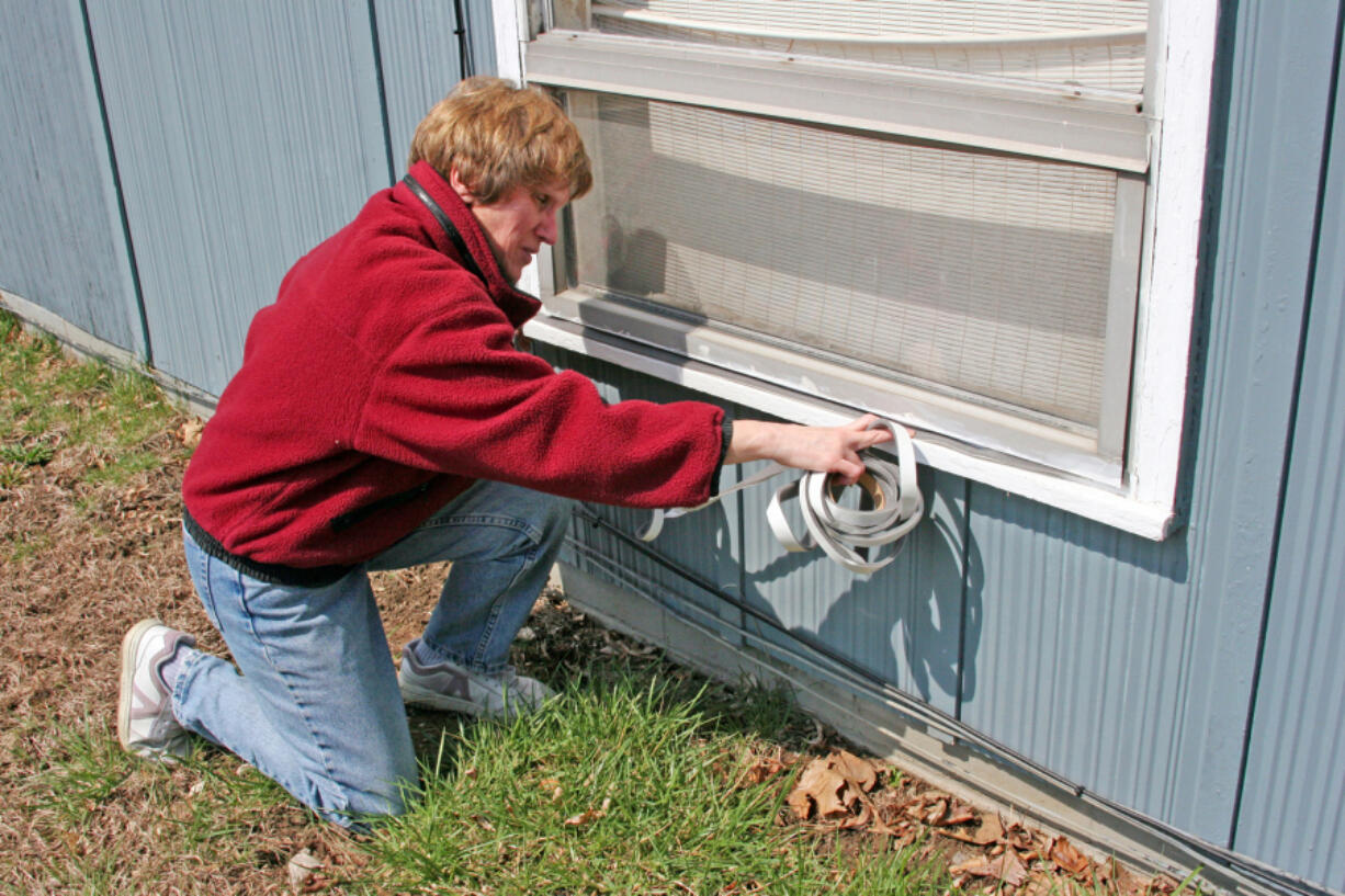 Weatherstripping makes a big difference in energy efficiency during winter.