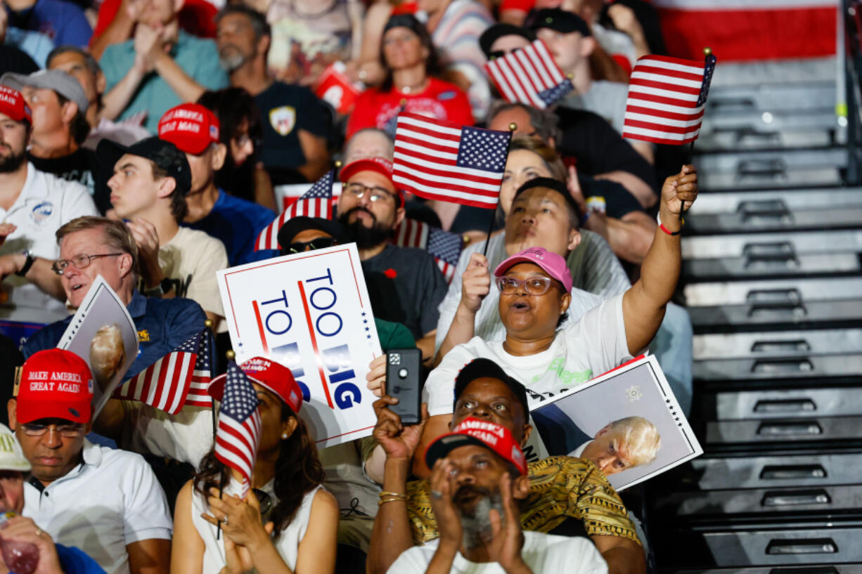 While the crowd at Donald Trump&rsquo;s Philadelphia rally over the summer at the Liacouras Center was overwhelmingly white, a higher concentration of Black people were seated in the section behind him.