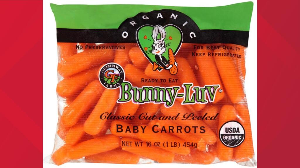 Grimmway Farms baby carrots recalled due to an E. coli outbreak.