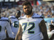 Seattle Seahawks offensive tackle Abraham Lucas (72) was activated off the physically unable to perform list on Wednesday, Nov. 13, 2024, and could make his first start of the season on Sunday at San Francisco.