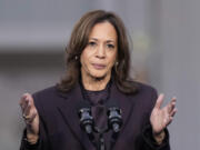 Vice President Kamala Harris delivers a concession speech for the 2024 presidential election on the campus of Howard University in Washington, Wednesday, Nov. 6, 2024.