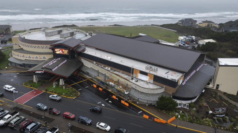 The Chinook Winds Casino Resort is seen on Saturday, Nov. 16, 2024, in Lincoln City, Ore.