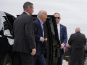 President Joe Biden arrives to board Air Force One to depart Joint Base Andrews, Md., Thursday, Nov. 14, 2024, en route to Lima, Peru to join other world leaders at the APEC Summit.