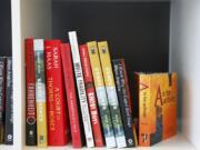 Books are displayed Feb. 18, 2023, at the Banned Book Library at American Stage in St. Petersburg, Fla.