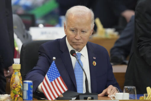 U.S. President Joe Biden attends the G20 Summit leaders meeting in Rio de Janeiro, Monday, Nov. 18, 2024.