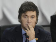 Argentina&rsquo;s President Javier Milei attends the G20 Summit leaders meeting in Rio de Janeiro, Monday, Nov. 18, 2024.