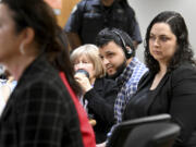 Jose Ibarra listens through an interpreter during a hearing of the killing of a Georgia nursing student at Athens-Clarke County Superior Court, Tuesday, Nov. 12, 2024, in Athens, Ga.