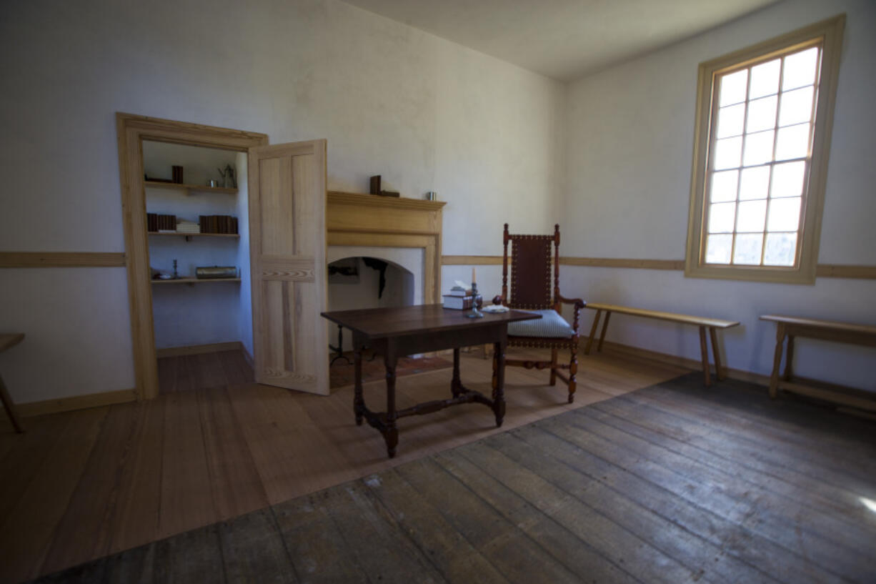 The classroom of the Williamsburg Bray School on Oct 30 in Williamsburg, Va. (John C.