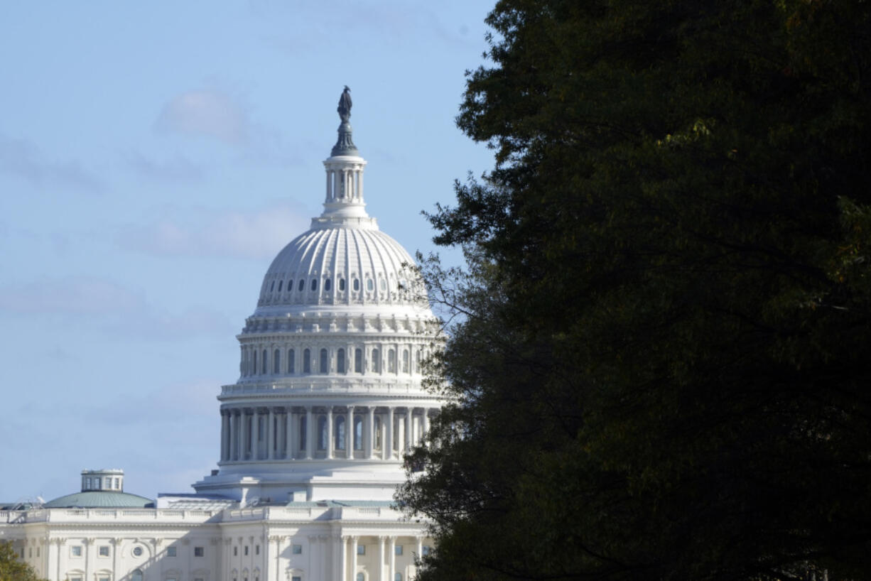 FILE - The U.S. Capitol is seen from Pennsylvania Avenue in Washington, on Election Day, Nov. 5, 2024.