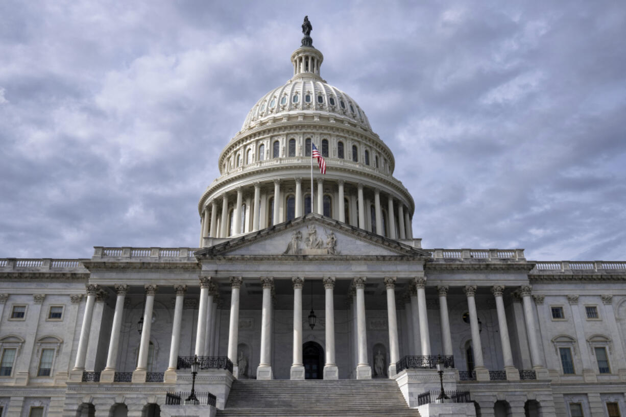 FILE - The Capitol is seen in Washington, Nov. 4, 2024. Congress has a short but important to-do list as lawmakers return to Washington this coming week for what is known as a lame-duck session.  (AP Photo/J.