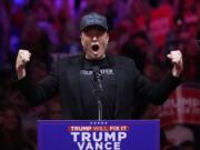 FILE - Elon Musk speaks before Republican presidential nominee former President Donald Trump at a campaign rally at Madison Square Garden, Sunday, Oct. 27, 2024, in New York.