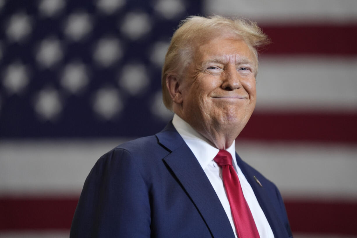 Republican presidential nominee former President Donald Trump speaks during a campaign event, Wednesday, Sept. 25, 2024, in Mint Hill, N.C.