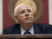 FILE - West Virginia Gov. Jim Justice, the Republican senatorial candidate, delivers his State of the State address, Jan. 10, 2024, in Charleston, W.Va.