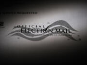 FILE - A mail-in official ballot for the 2024 General Election in the United States is shown in Pennsylvania on Oct. 8, 2024.