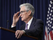 FILE - Federal Reserve Board Chairman Jerome Powell speaks during a news conference at the Federal Reserve in Washington, on Sept. 18, 2024.