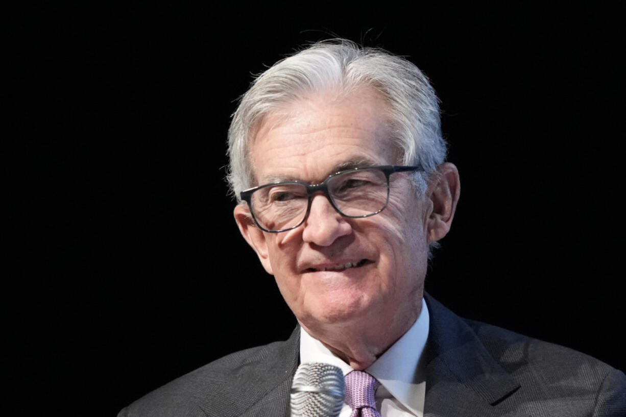 Federal Reserve Chair Jerome Powell listens to a question during a Dallas Regional Chamber event in Music Hall at Fair Park Thursday, Nov. 14, 2024, in Dallas.