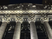 The facade of the New York Stock Exchange is illuminated on Tuesday, Nov. 19, 2024.