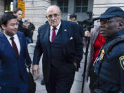 FILE - Former Mayor of New York Rudy Giuliani leaves the federal courthouse in Washington, Dec. 15, 2023.