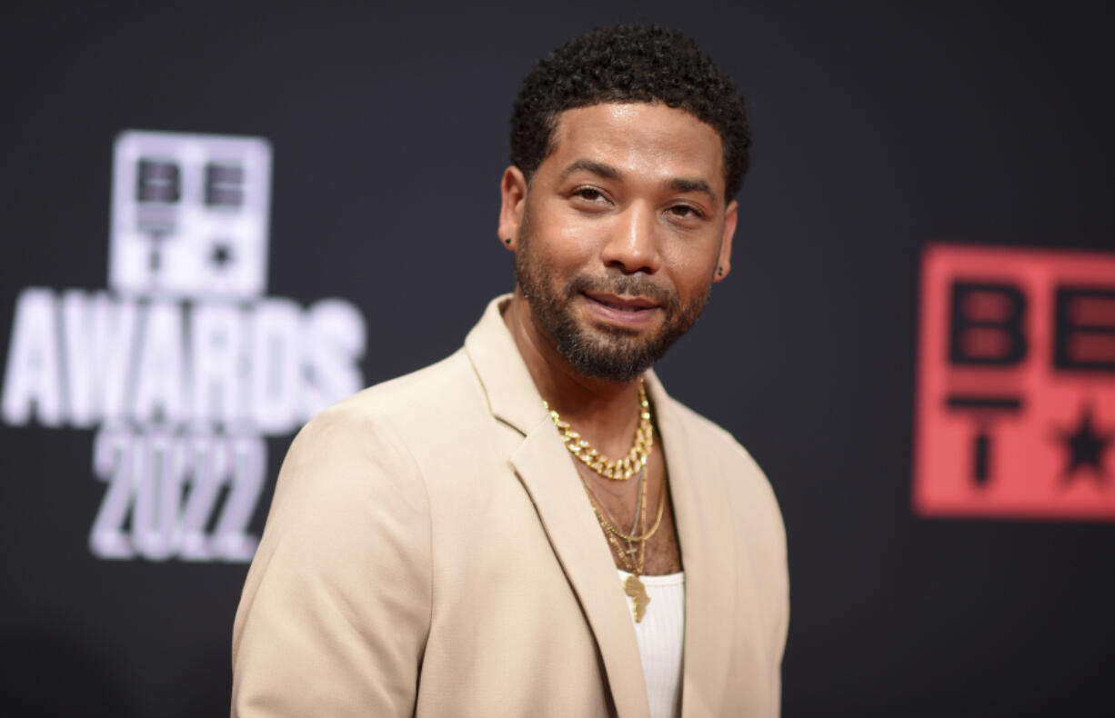 FILE - Jussie Smollett arrives at the BET Awards, June 26, 2022, in Los Angeles.