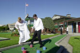 Steakburger was a birthday party favorite and even hosted a few weddings. Tabitha Dorman, 19, and Anthony Gibson, 18, play a round of golf after getting married there in 2002. The newlyweds were employees of Steakburger. Friends, family and co-workers were on hand to wish the couple well.