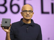 Microsoft CEO Satya Nadella introduces Windows 365 Link at the Microsoft Ignite conference Tuesday, Nov. 19, 2024, in Chicago.