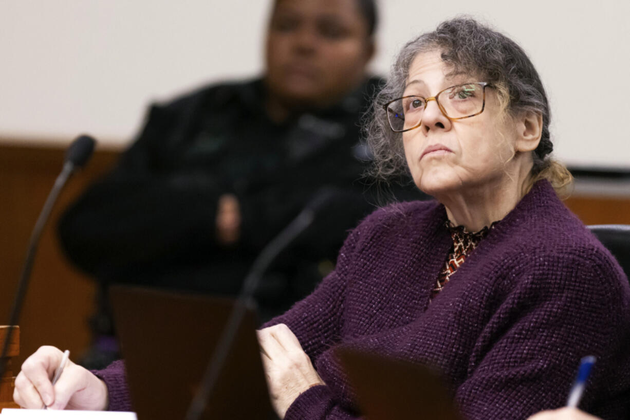 FILE - Defendant Susan Lorincz takes notes during her trial Tuesday, Aug. 13, 2024, in Ocala, Fla.