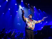 U.S. music producer Quincy Jones reacts July 13, 2019, during the Quincy Jones soundtrack of the &rsquo;80s celebration evening at the Auditorium Stravinski during the 53rd Montreux Jazz Festival in Montreux, Switzerland.