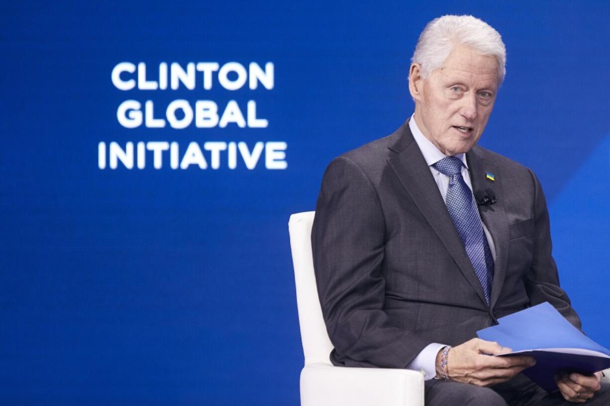 Bill Clinton, founder and board chair of the Clinton Foundation &amp; 42nd president of the United States, speaks Sept. 23 during the Clinton Global Initiative in New York.