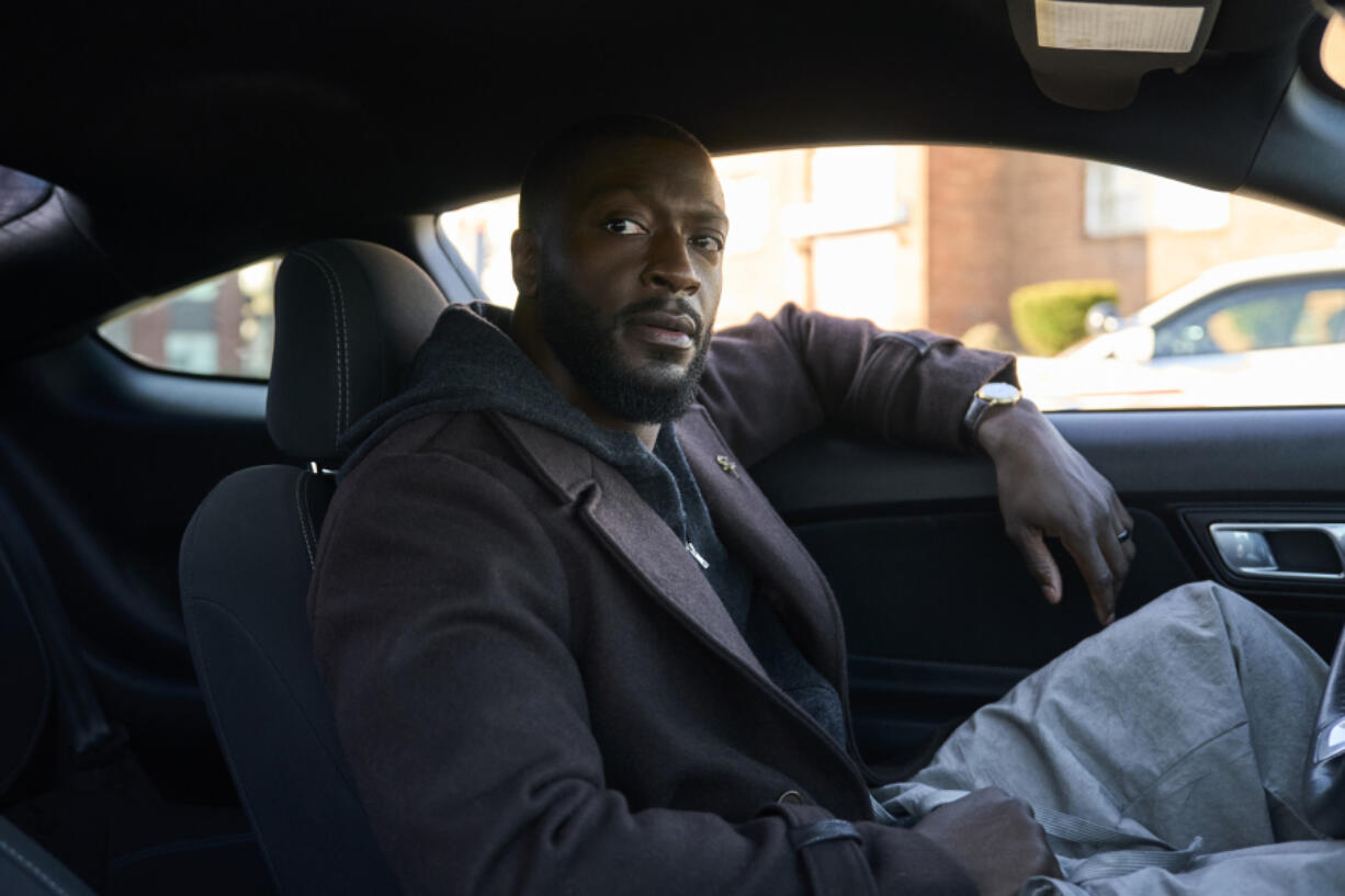 This image released by Prime Video shows Aldis Hodge in a scene from the series &ldquo;Cross.&rdquo; (Keri Anderson/Prime Video via AP)