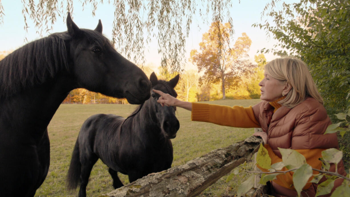 This image released by Netflix shows Martha Stewart in a scene from the documentary &ldquo;Martha.&rdquo; (Netflix via AP)