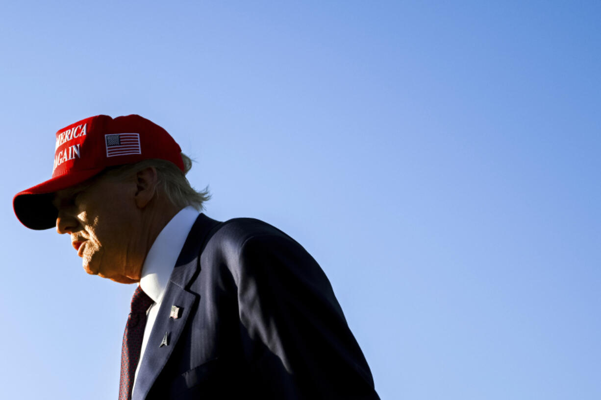 President-elect Donald Trump walks after watching SpaceX&#039;s mega rocket Starship lift off for a test flight from Starbase in Boca Chica, Texas, Tuesday, Nov. 19, 2024.