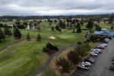 Tri-Mountain Golf Course went up for auction, and the Cowlitz Indian Tribe is the only bidder. Clark County hopes to sell the 132-acre golf course as soon as January.