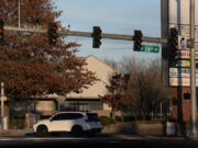 Motorists navigate the intersection of Southeast 136th Avenue and Mill Plain Boulevard. The area will soon be home to the new In-N-Out Burger and several other new businesses.