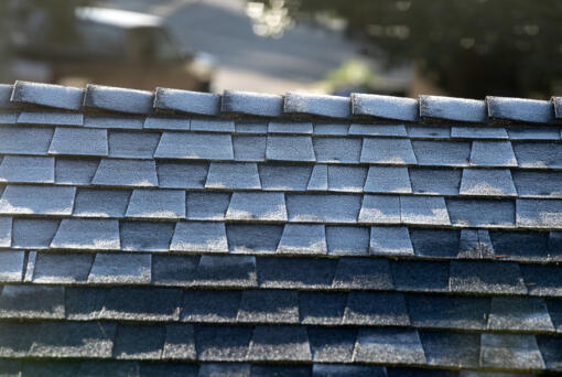 A frosty rooftop is seen under cold conditions in southeast Vancouver on Tuesday morning.