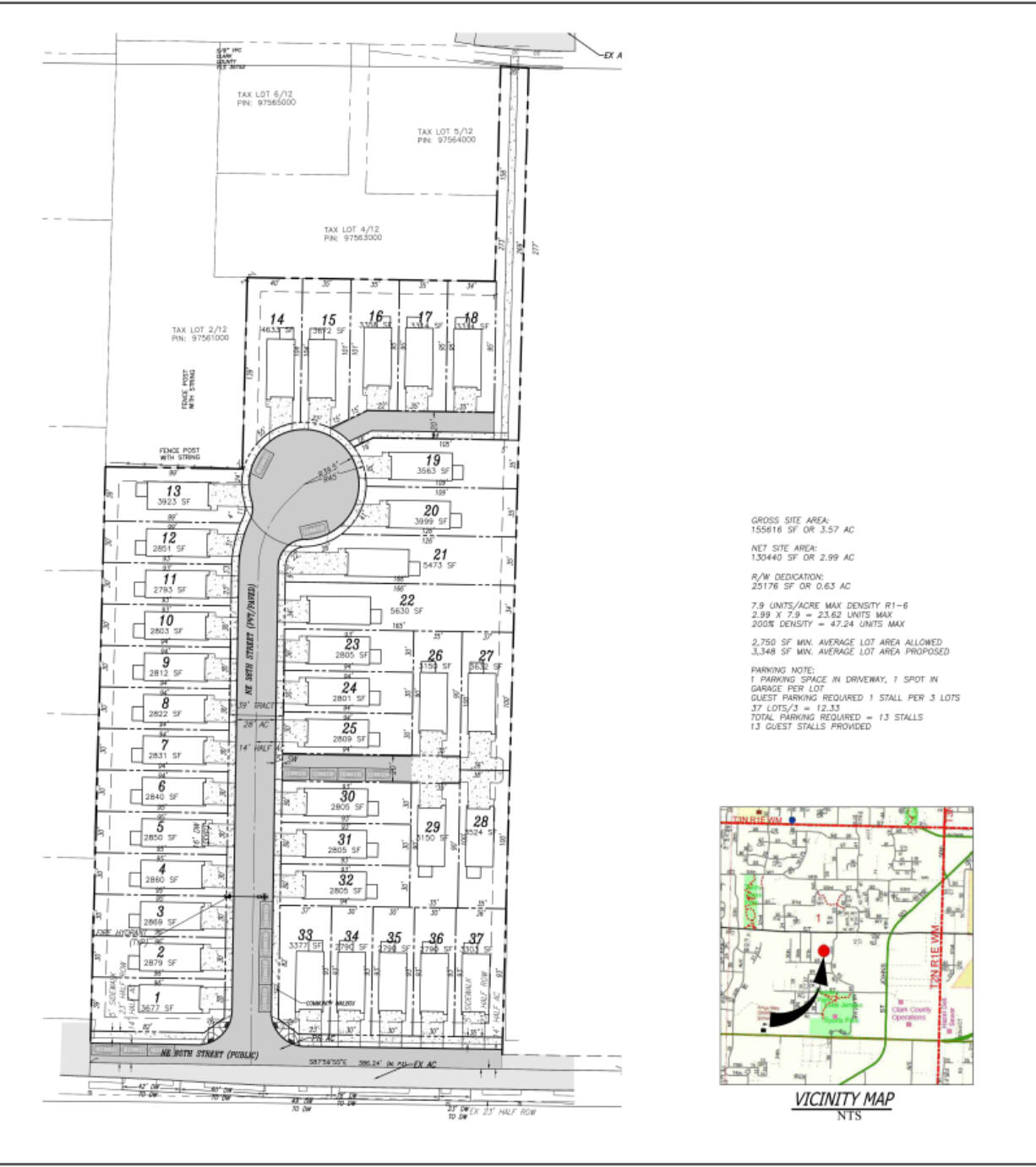 Vancouver-based real estate developer Provision Group proposed a 37-lot single-family housing development just south of Northeast 88th Street in Northeast Hazel Dell.