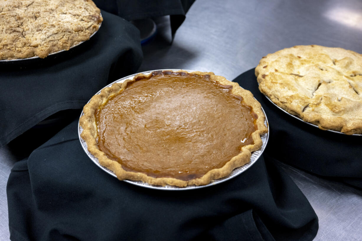 Pies made by the Bidwell Pastry Culinary School in Braddock, Pa. (Photo by Benjamin B.