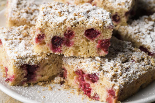 Cranberry and Candied Ginger Buckle (Milk Street)