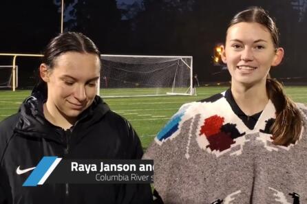 State soccer 2A quarterfinal highlights and interview: Columbia River vs Ellensburg video